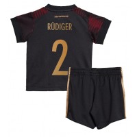 Tyskland Antonio Rudiger #2 Replika babykläder Bortaställ Barn VM 2022 Kortärmad (+ korta byxor)